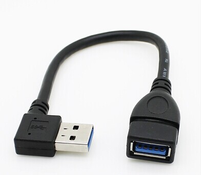 USB 3.0 Left Angel Cable AM To AF With Cable