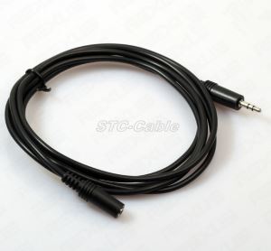 3.5mm lelaki untuk wanita sambungan Audio Stereo sambungan kabel